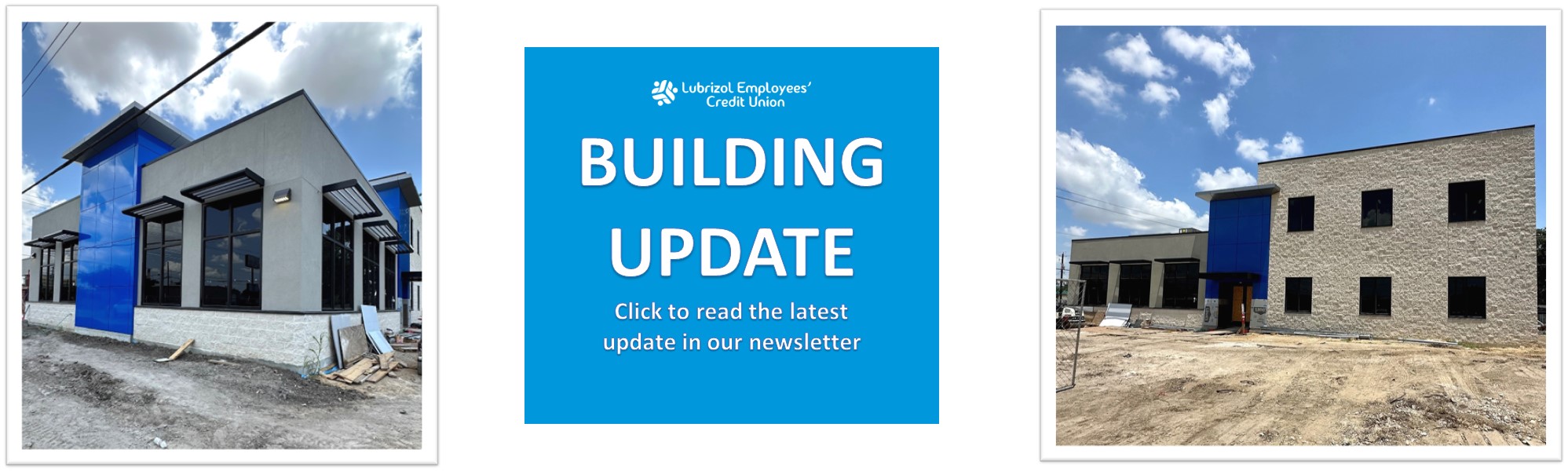 New building pictures. CLick to read more about the updates in the newsletter.